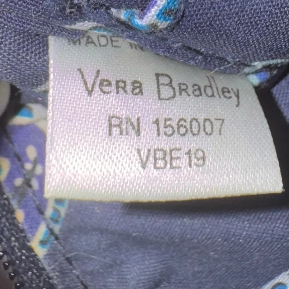Vera Bradley Multi Color Zip ID & Lanyard